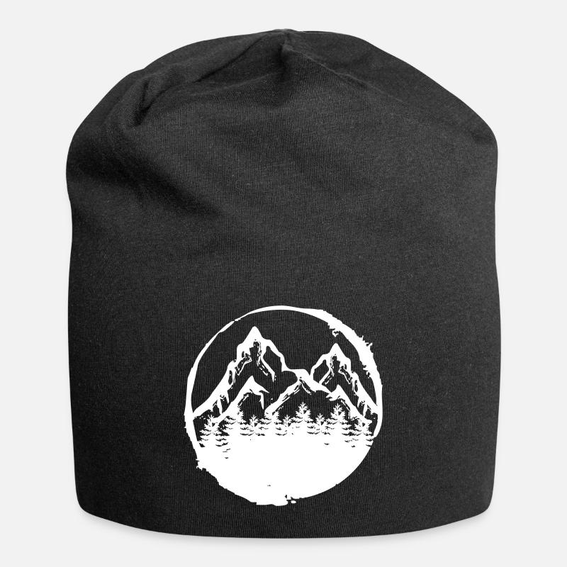 Wald Baum Förster Geschenk - Jersey-Beanie - Schwarz