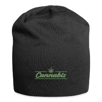 Weed marijuana gift idea - Jersey Beanie - black - Front