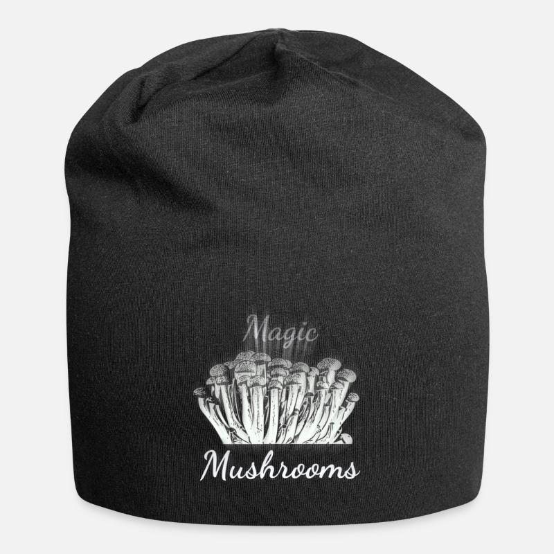 Champignons magiques - Bonnet en jersey - noir