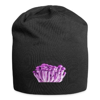 Purple Mushrooms - Jersey Beanie - black - Front