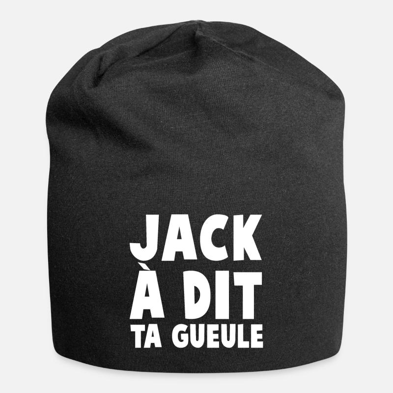 JACK A DIT - Bonnet en jersey - noir