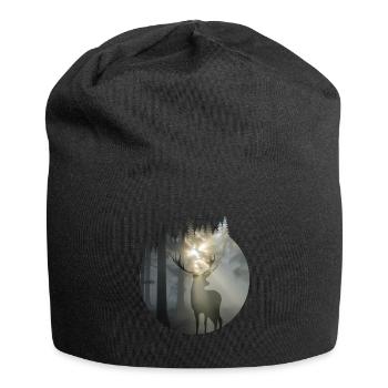 Nature Hirsch Deer Outdoor Wald Wildnis - Jersey-Beanie - Schwarz - Vorne