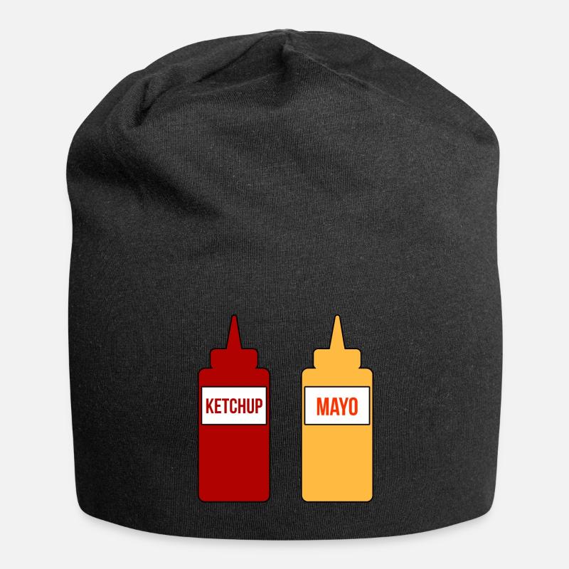Mayo Ketchup - Bonnet en jersey - noir