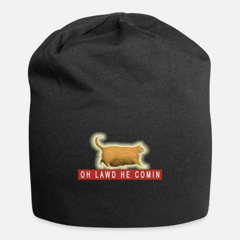 Chonk Cat Meme - Jersey-Beanie - Schwarz