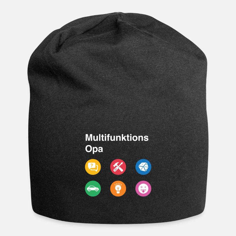 Multifunktions Opa Geschenk bester Opa - Jersey-Beanie - Schwarz