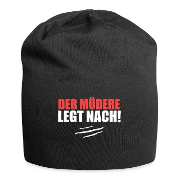 Kokain Koks Lustige Drogen Lustiger Spruch - Jersey-Beanie - Schwarz - Vorne