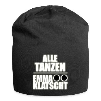 Alle Tanzen Emma Klatscht "MDMA - Ecstasy - emma" - Jersey-Beanie - Schwarz - Vorne