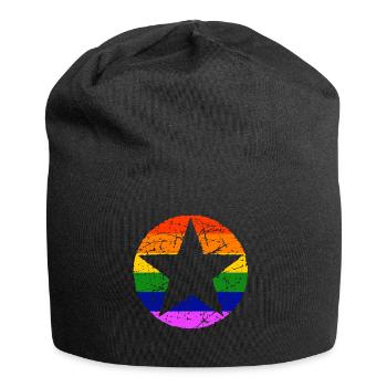 CSD Rainbow LGBT Gay Star - Bonnet en jersey - noir - Devant