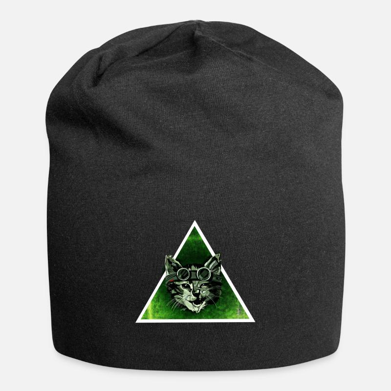 Cool Cat - Jersey-Beanie - Schwarz