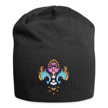 Mardi gras carnaval symbole de décoration cadeau - Bonnet en jersey - noir - Devant