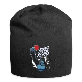 King Pong Cadeau De Gorilla Kong De Tennis De Table - Bonnet en jersey - noir - Devant
