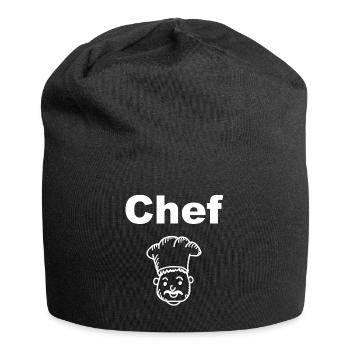 Chefkoch - Jersey-Beanie - Schwarz - Vorne