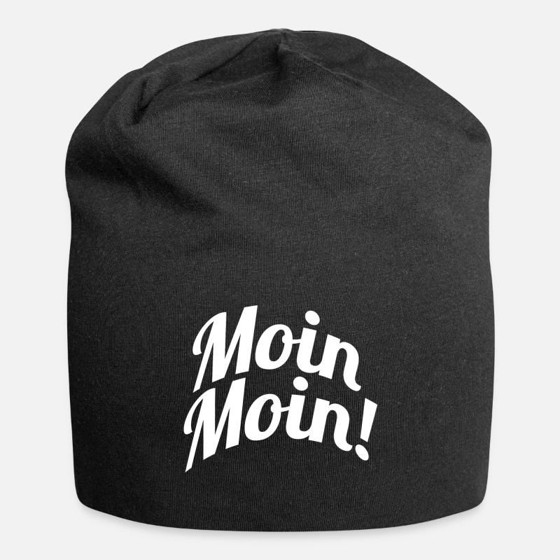 Moin Moin - Jersey-Beanie - Schwarz