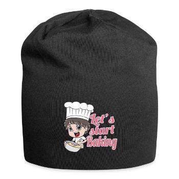 Baking food - Jersey Beanie - black - Front