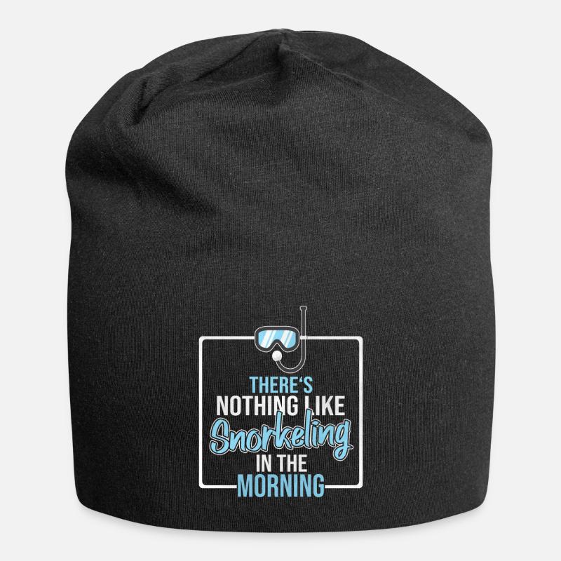 Schnorcheln - Jersey-Beanie - Schwarz