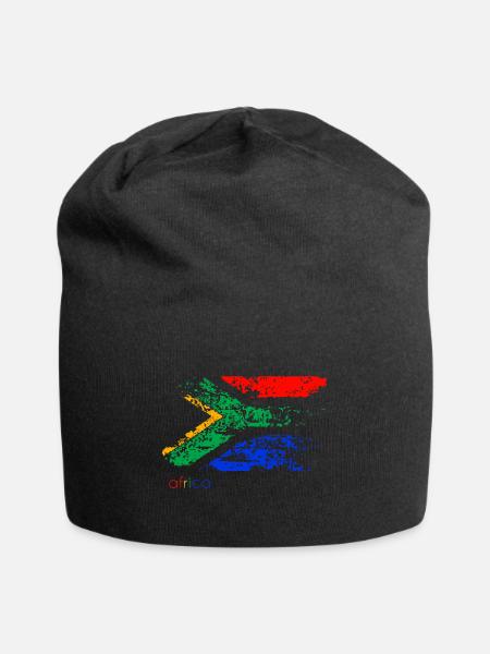 africa F - Jersey-Beanie - Schwarz