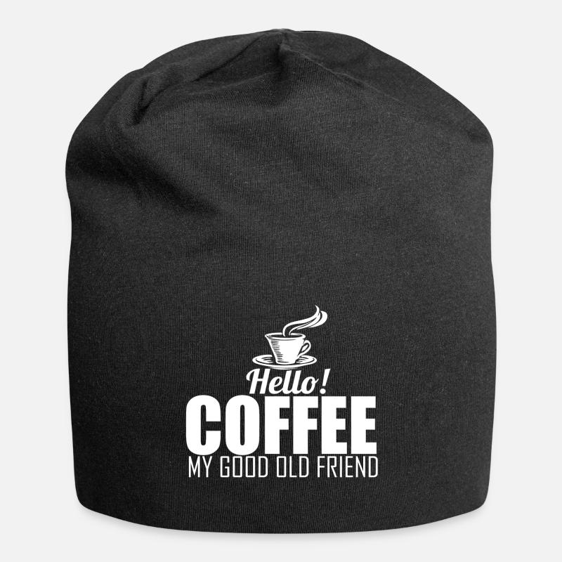 Coffee - coffee - Jersey Beanie - black