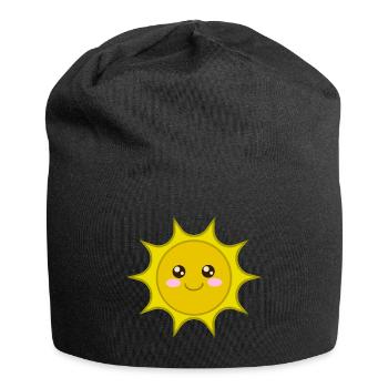 Sonne, süße niedliche Sonne, sun, cool baby shirt - Jersey-Beanie - Schwarz - Vorne