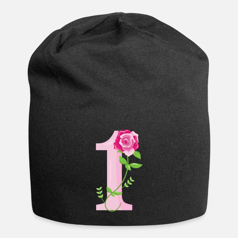 1 NUMBERS - Jersey-Beanie - Schwarz
