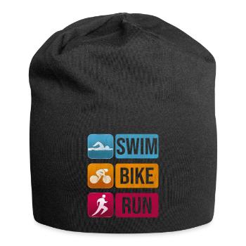 Triathlon - Bonnet en jersey - noir - Devant