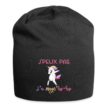 Ich kann nicht zaubern. - Jersey-Beanie - Schwarz - Vorne