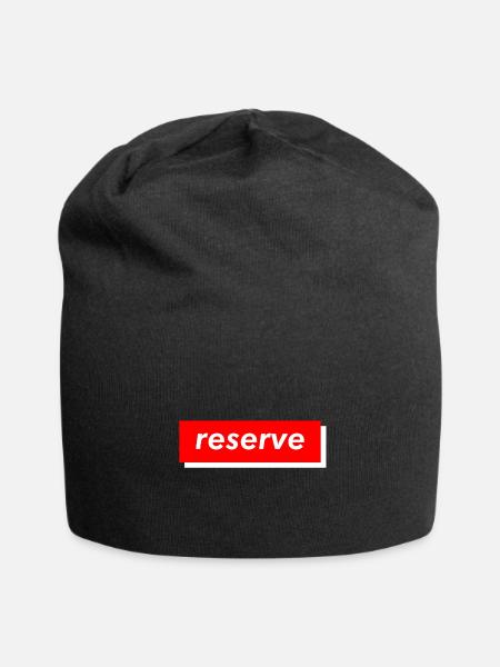 reserve - Jersey-Beanie - Schwarz