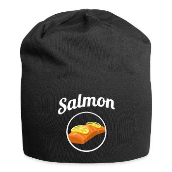 Salmon Salmon Fish Gift Idea Gift - Jersey Beanie - black - Front