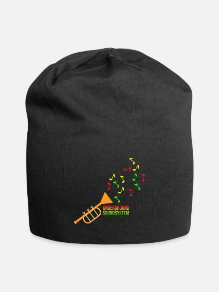 Untergrund Soundsystem Trompete - Jersey-Beanie - Schwarz