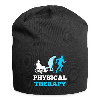 Cadeau de physiothérapie kinésithérapeute - Bonnet en jersey - noir - Devant