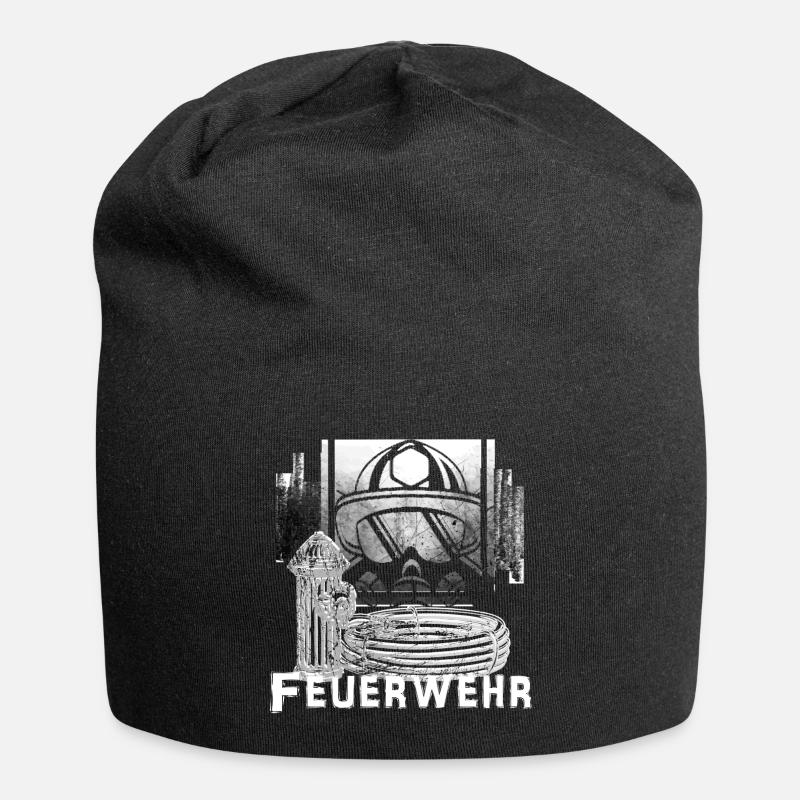 pompiers - Bonnet en jersey - noir