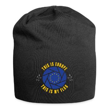 Europe Design / Flag European Brussels - Jersey Beanie - black - Front