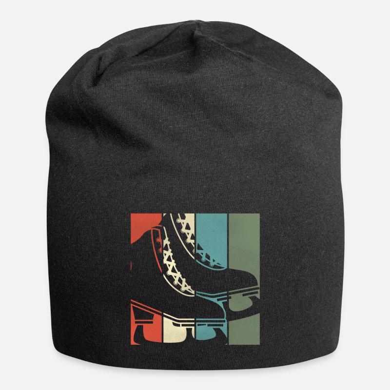 Eislauf Eiskunstlauf - Jersey-Beanie - Schwarz