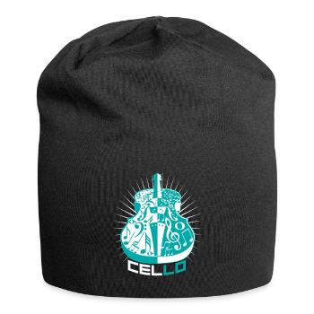 Cello - Jersey-Beanie - Schwarz - Vorne