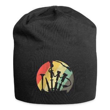 Dudelsack - Jersey-Beanie - Schwarz - Vorne