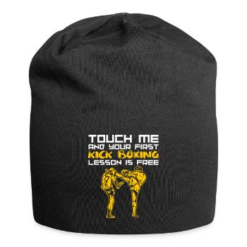 Kickboxing kickboxeur - Bonnet en jersey - noir - Devant