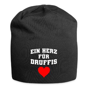 Ein Herz für Druffis Raver Drogen Geschenk - Jersey-Beanie - Schwarz - Vorne