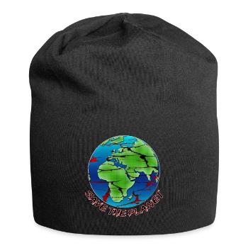 Protection de l'environnement - Sauvez la planète - Bonnet en jersey - noir - Devant