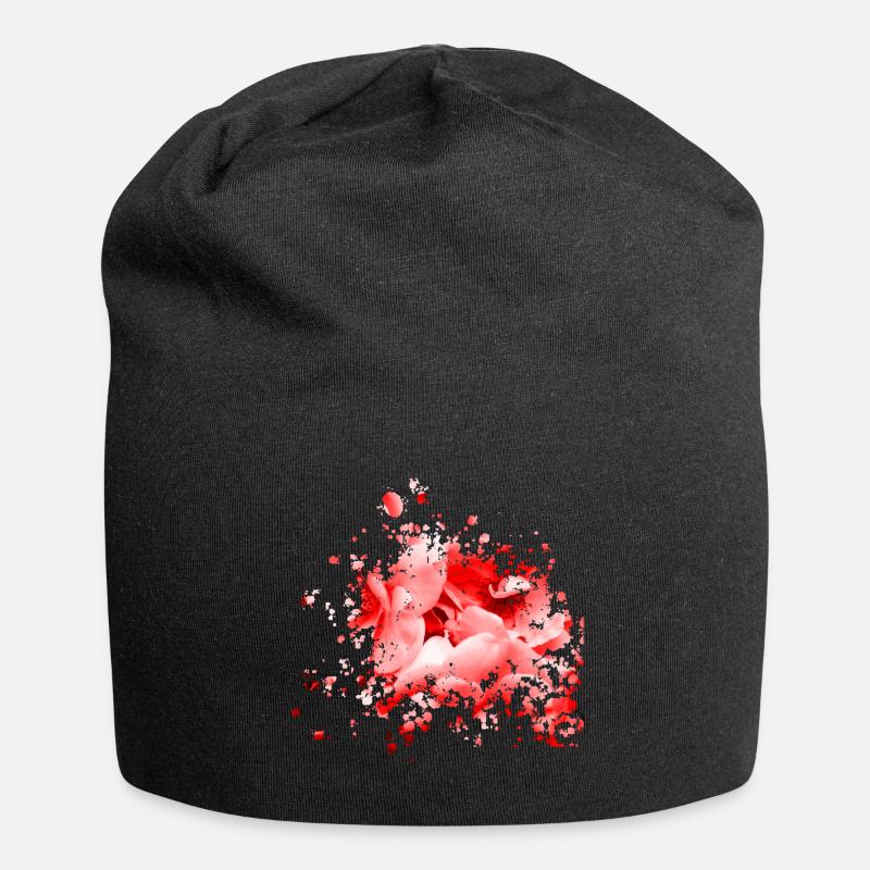 Flower - Jersey Beanie - black