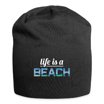 Life is a beach - Jersey Beanie - black - Front