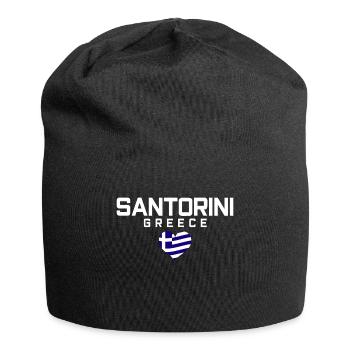 SANTORINI Greece Griechenland - Jersey-Beanie - Schwarz - Vorne