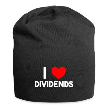 I love dividends - Jersey Beanie - black - Front
