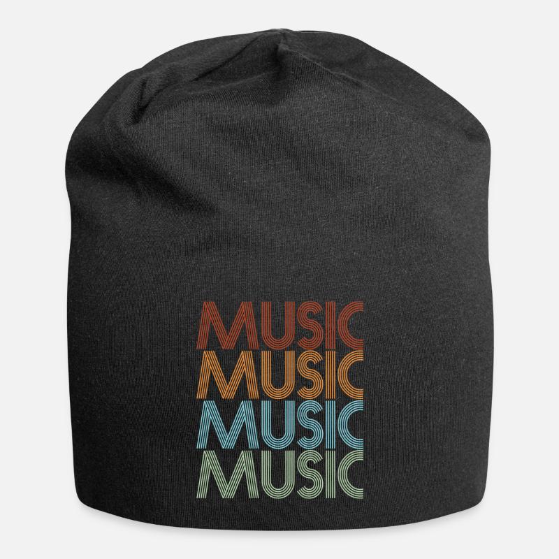 MUSIK - Jersey-Beanie - Schwarz