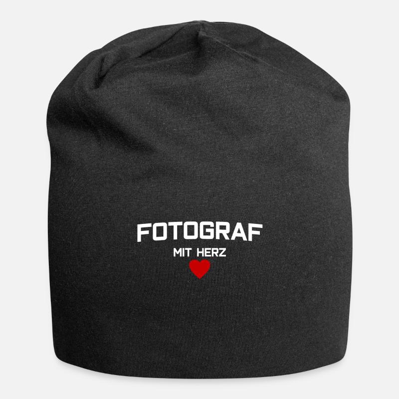 Fotograf - Jersey-Beanie - Schwarz