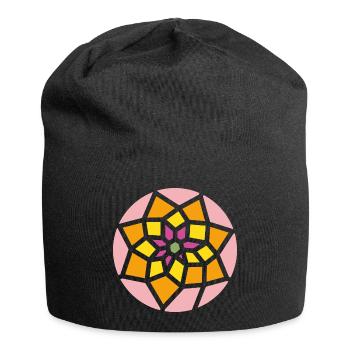 mandala - Jersey Beanie - black - Front