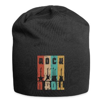 ROCK N ROLL Guitares Rock Rocker Musique - Bonnet en jersey - noir - Devant