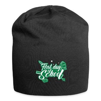 Scolarisation - premier jour d'école - Bonnet en jersey - noir - Devant