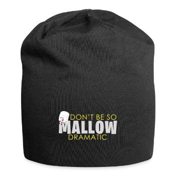 Marshmallow Dramatisch Spruch - Jersey-Beanie - Schwarz - Vorne