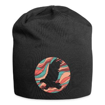 Oiseau de prédation Adler Bussard oiseau et nature - Design - Bonnet en jersey - noir - Devant