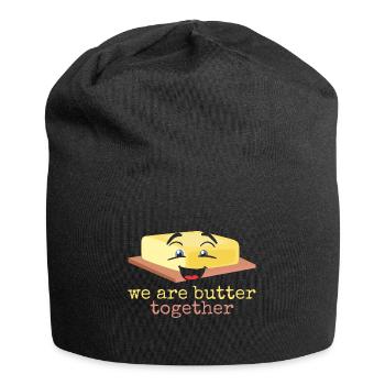 Butter lustig Spruch - Jersey-Beanie - Schwarz - Vorne
