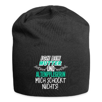 Mutter Altenpflegerin - Jersey-Beanie - Schwarz - Vorne